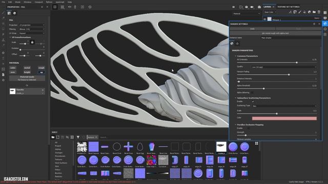 Hard Surface Modeling with Zbrush Part 3: Ch 08 Creating An Opacity Map for the Wing Part 2 смотреть онлайн