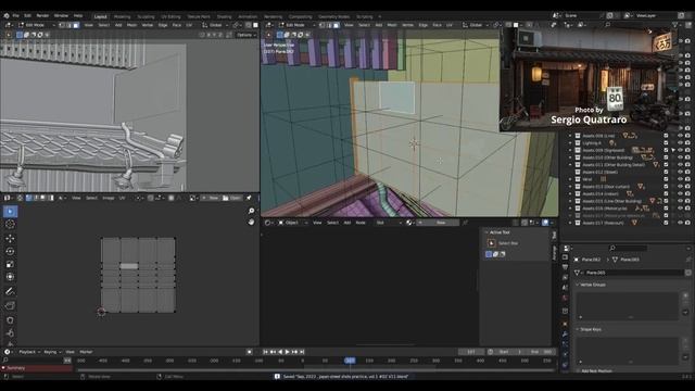 Blender 3D modeling Timelapse - Capturing Japan in 3D Art : New Kuroman (ニューくろ万) смотреть онлайн