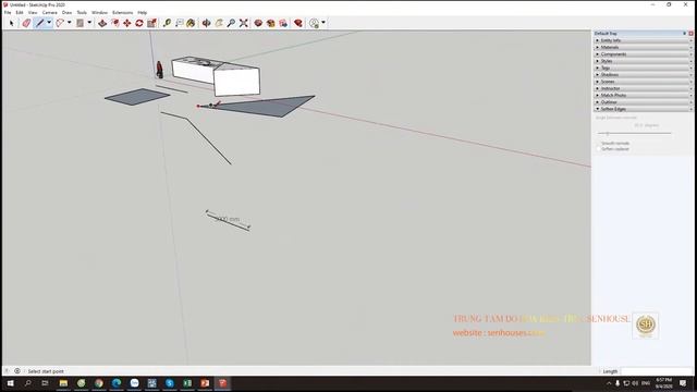 ❤HỌC SKETCHUP VỚI SENHOUSE ❤Bài 3 : SELECTION + LINE +BẮT ĐIỂM смотреть онлайн