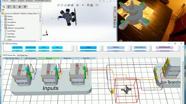 SolidWorks Aircraft Engine Design using Visual Programming and Augmented Reality (PUPPI server test смотреть онлайн