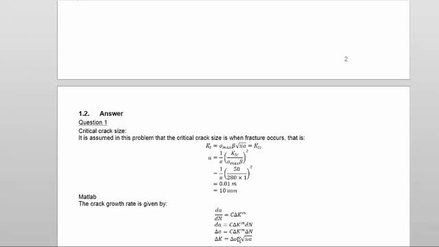 01 Assignment Fracture Mechanics advice смотреть онлайн
