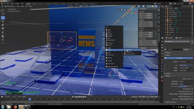 Blender 2.8 EEVEE Motion Graphics Tutorial -News Bumper смотреть онлайн
