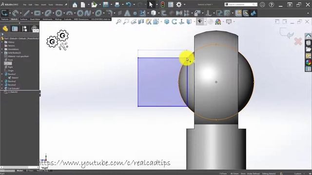 Solidworks Exercise 182 how to make a Rod End Bearing in solidworks смотреть онлайн