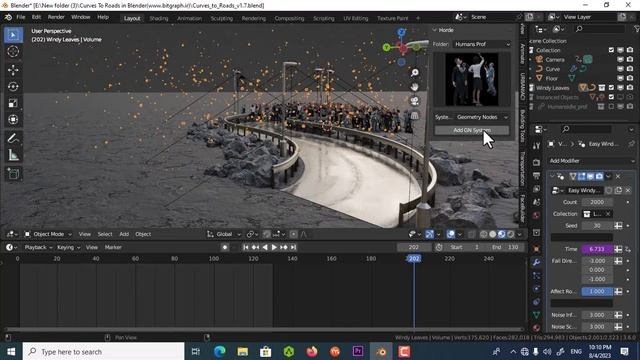 how to create population in blender 0f 3 minutes with addon - blender 2023 tutorial смотреть онлайн