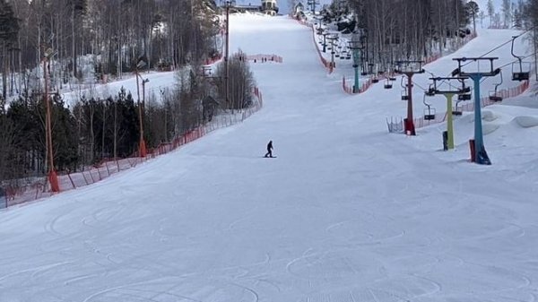 ГЛК Ежовая. Февраль 2025. Freecarving on snowboard
