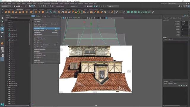 MAYA 3D House Modeling - ROOF 03 смотреть онлайн