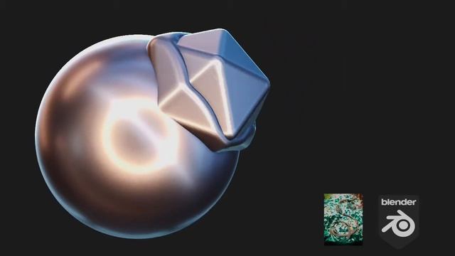 Dented or Bulge effect using Blender Geometry Nodes Level Set experimental branch. смотреть онлайн