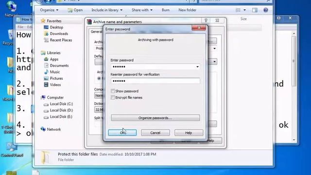 How to set password in Folder in Windows 7,8 and 10 смотреть онлайн