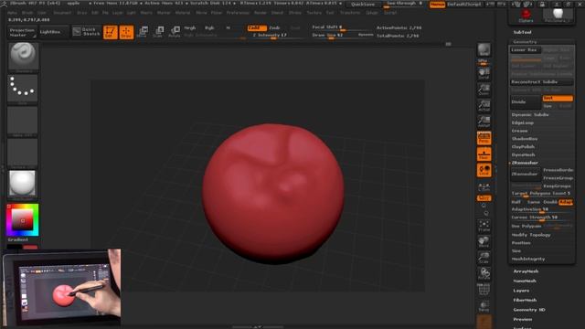 3D SCULPTING with Wacom Cintiq Companion 2 & ZBrush смотреть онлайн