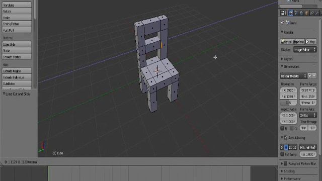 How to make a chair in blender смотреть онлайн