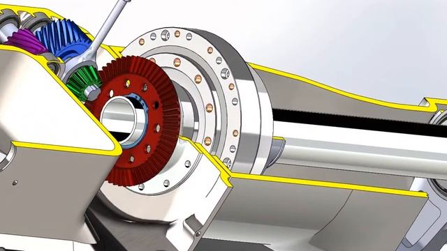 Gear transmission with Solidworks 2014 смотреть онлайн