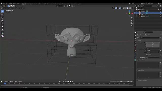 Blender Lattice modifier tutorial (non-destructive modeling) смотреть онлайн