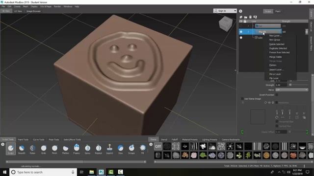 Mudbox 03 34 Merge Two or More Sculpt Layers смотреть онлайн