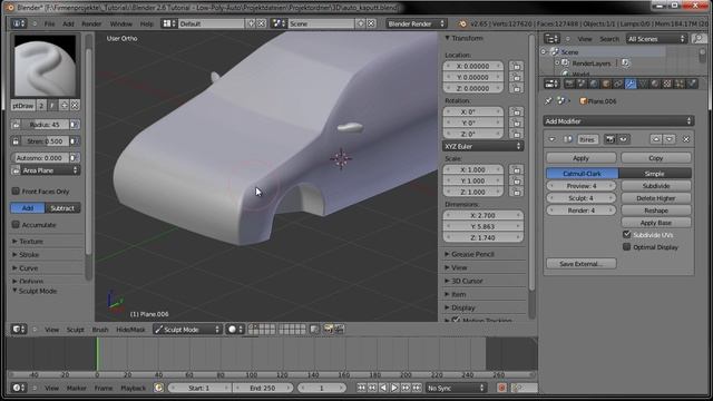 Blender-Autowerkstatt #07 - Beschädigtes Auto (Blender Internal) смотреть онлайн