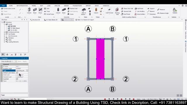 Tekla Structural Designer || Line Ancillary and Area Ancillary, What can be done with these? смотреть онлайн