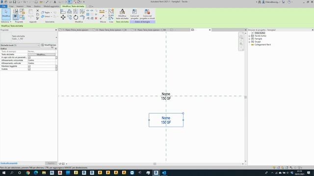 #REVIT FAMILY - #FAMIGLIA REVIT #ETICHETTA PARAMETRICA смотреть онлайн