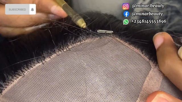How to: DIY ventilate a full lace wig (360) using Hairblend with diagonal method of ventilation смотреть онлайн