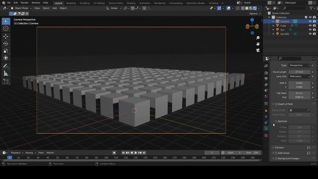 CARA CEPAT MENGATUR KAMERA FOKUS DEPTH OF FIELD DI BLENDER - Blender Tutorial Indonesia смотреть онлайн