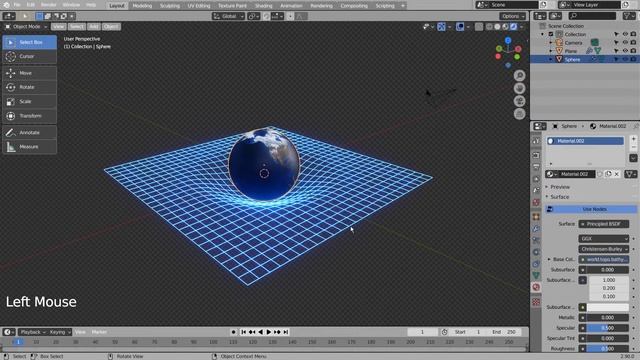Space grid Blender Tutorial смотреть онлайн