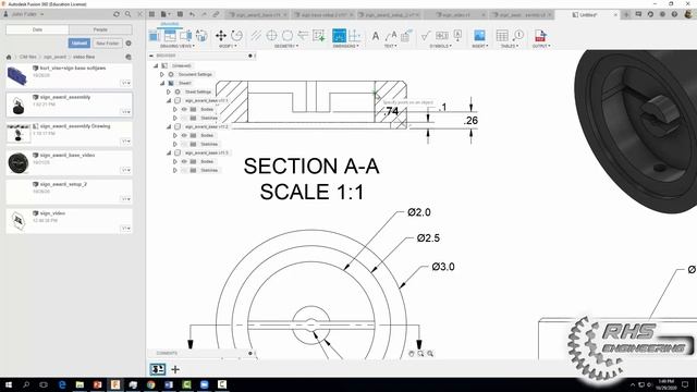 Dimensioning the Sign and Sign Base with Fusion 360 смотреть онлайн