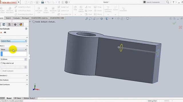 SolidWorks 2016 tutorials Excersice_3D Part 1 смотреть онлайн