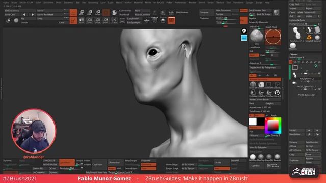 ZBrush Guides: Make it Happen in ZBrush! Aliens - Pablo Muñoz Gómez - ZBrush 2022 смотреть онлайн