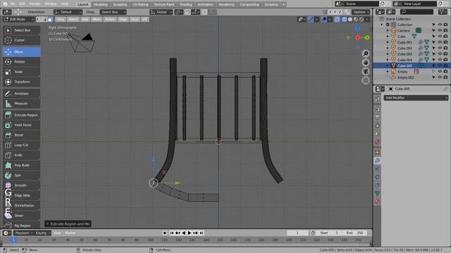 Modeling a cradle - Blender Tutorial смотреть онлайн