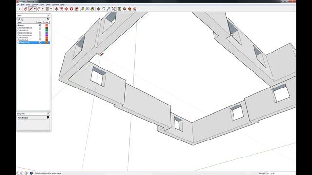 House Modeling in SketchUp - 1 смотреть онлайн