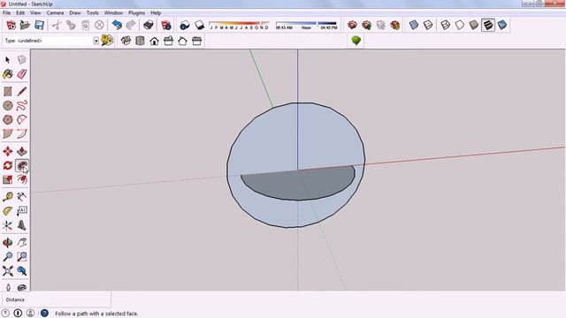 How to Create Sphere In sketchup With 2 Clicks смотреть онлайн