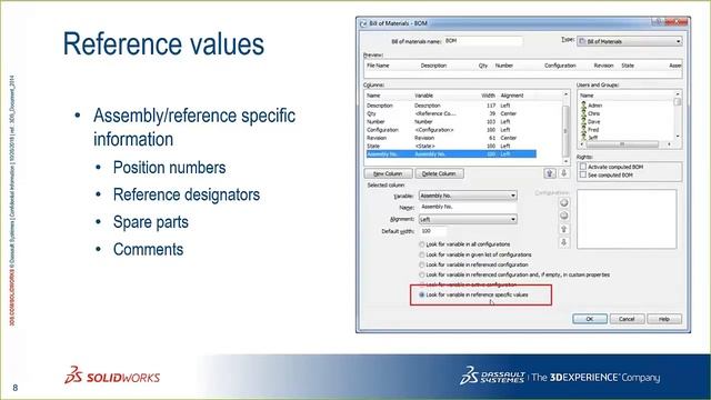 SOLIDWORKS PDM Bill of Materials Tab Overview смотреть онлайн