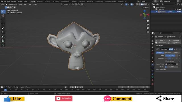 ब्लेंडर में Decimate Modifier क्या है ? हिन्दी मे @blenderkagyan смотреть онлайн