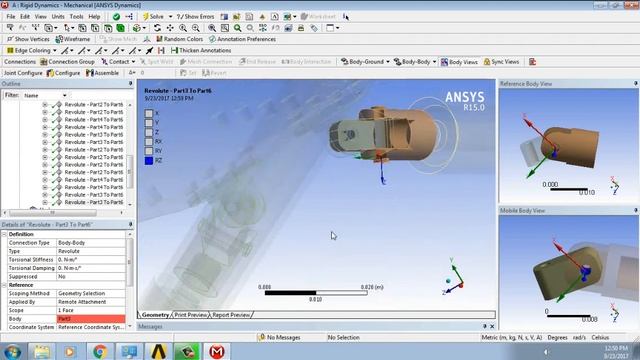 Ansys Tutorial - Rigid Body Dynamics Hexapod (Motion Study) смотреть онлайн