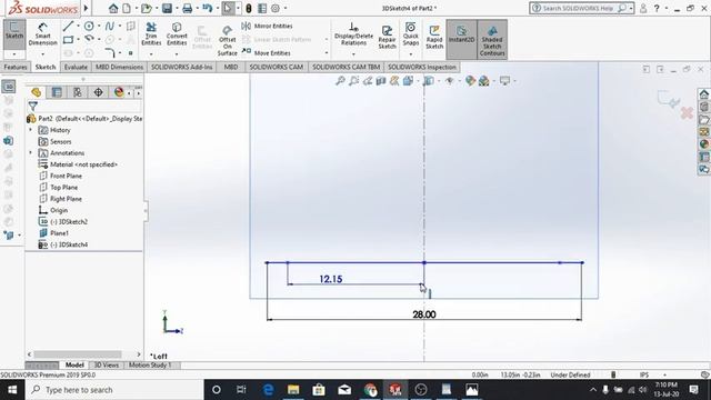 How to build BAJA Rollcage in solidworks (Rear Roll Hoop), part-1 смотреть онлайн