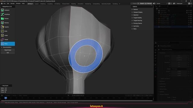 Blender Modelleme - Yüz Topolojisi Nasıl Örülür ? - BSurface ve RetopoFlow - Part03 смотреть онлайн