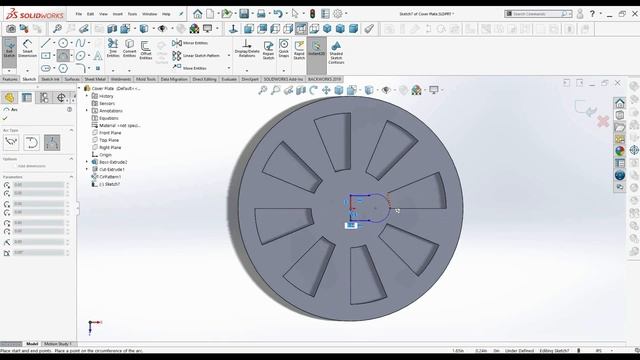 SolidWorks 2021 Tutorial for Beginners #2 | Cover Plate in SolidWorks-آموزش سالیدورکس смотреть онлайн