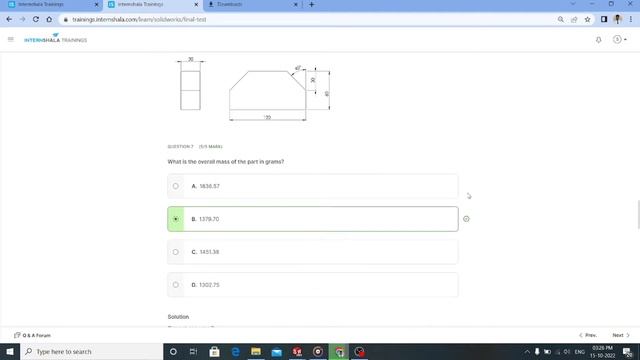 Solidworks test in Internshala, #final test of Internshala #solidworks test смотреть онлайн