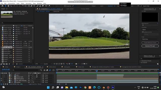 vfx breakdown! statue stolen by aliens in blender and after effects смотреть онлайн