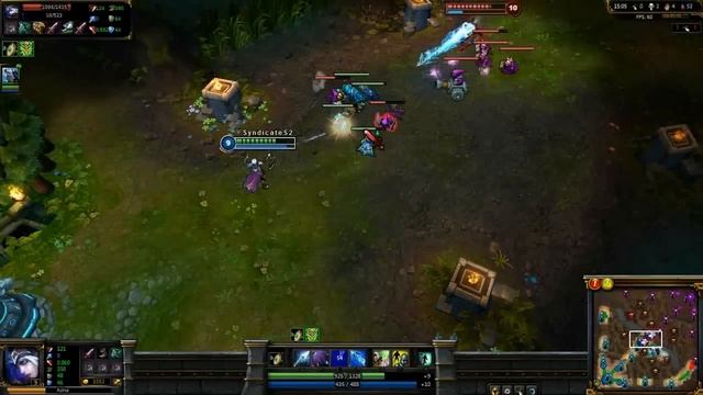 SyndicateS2 - LoL - Visually Improved Amethyst Ashe Skin Preview смотреть онлайн
