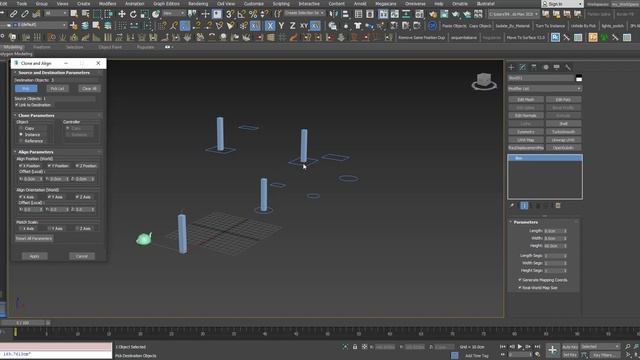 3DS Max - Clone And Align