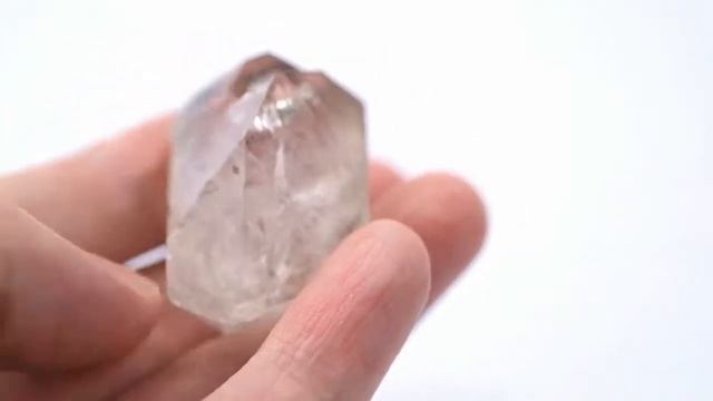 Enhydro Pseudocubic Smoky Quartz Crystal w/ Moving Graphite, Guizhou, China смотреть онлайн
