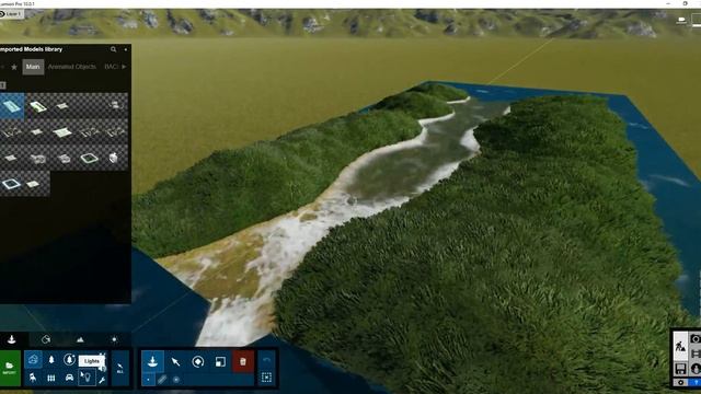 Flowing Water Sketchup+Lumion
