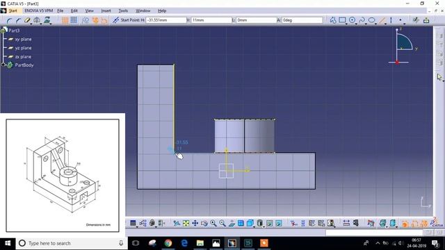 CATIA PRACTICE SESSION - PART 07 || PART DESIGN || DESIGN EXERCISE смотреть онлайн