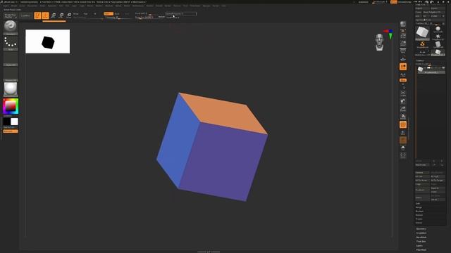 How to show your polygon count instead of point count in ZBrush смотреть онлайн
