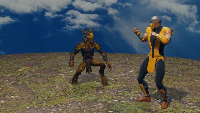 Animated fight scene in iClone 7.9 Scorpion vs Venom rendered in Blender 3.0 Eevee in great speed смотреть онлайн