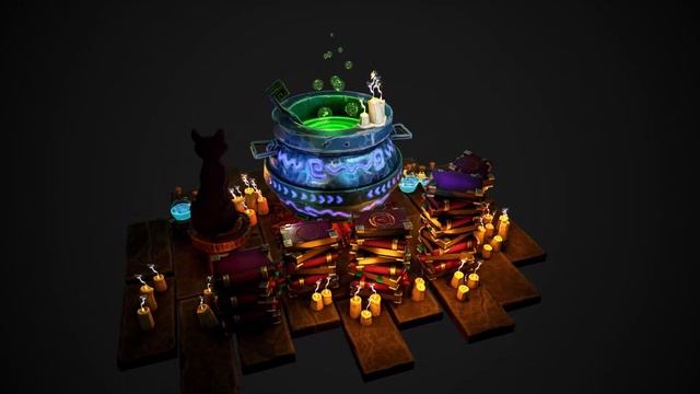 Stylized witch cauldron - Mónica Maldonado Martín смотреть онлайн