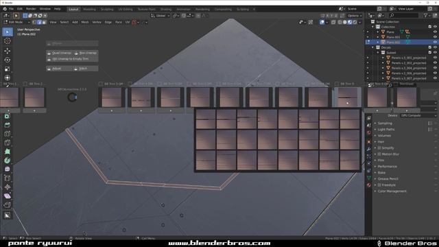NEW unique TRIM PACK teaser and an awesome Decal Machine trick for Blender! смотреть онлайн