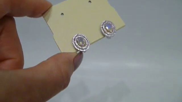 Серьги с натуральными эфиопскими опалами 7х5 мм и сапфирами Серебро 925 смотреть онлайн