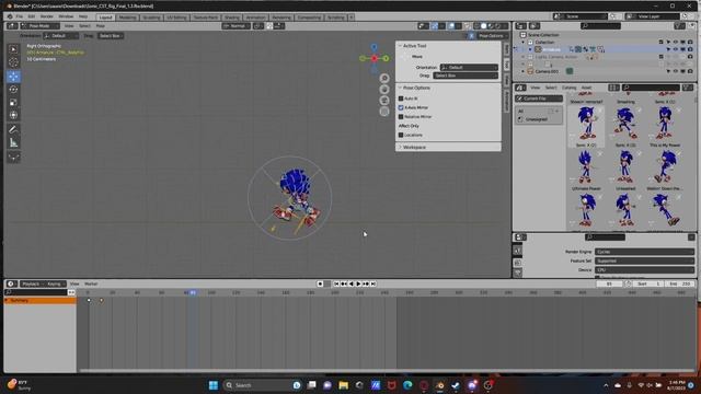 Blender Sonic Animation Test смотреть онлайн