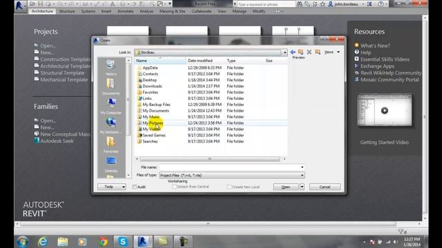 Revit 02-28 Opening an Existing Project Using the Open Tool смотреть онлайн