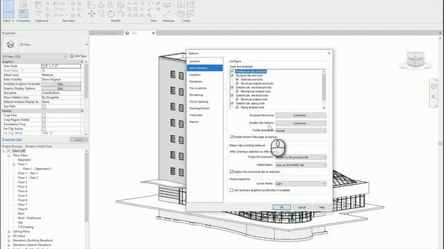 Double-click Options In Autodesk Revit 2020 смотреть онлайн